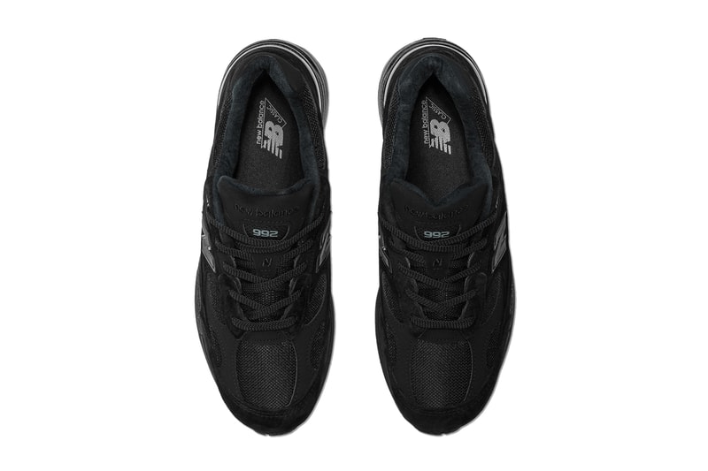 ニューバランスから“メイド・イン・USA”992のオールブラックモデル“トリプルブラック”が登場 new balance 992 all black m992ea reflective made in usa official release date info photos price store list buying guide
