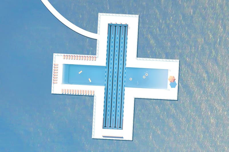 ニューヨーク・イーストリバーに＋の形をしたプールを浮かべるプロジェクトが決定 New York East River PlayLab Floating Swimming +Pool Proposal Approved 