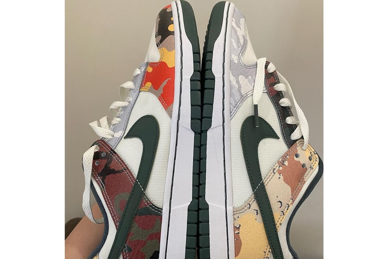 ナイキから多彩なカモフラ柄が印象的なダンク ローが発売するとの噂 nike sportswear dunk low camo camouflage first look official release date info photos price store list buying guide 