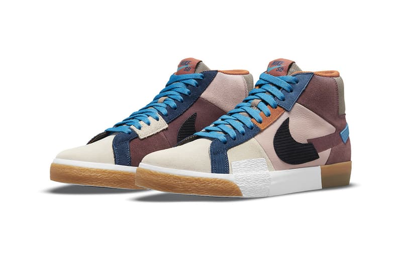 Nike SB からモザイクをイメージして再構築したブレーザー ミッド “モザイク” がリリース nike sb blazer mid mosaic da8854 300 600 menswear streetwear kicks shoes runners trainers spring summer 2021 ss21 collection info