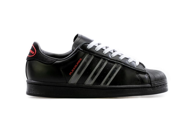 アディダスとプレジャーズがスーパースターを発表 Pleasures adidas Superstar Black Red GY5691 Release Date