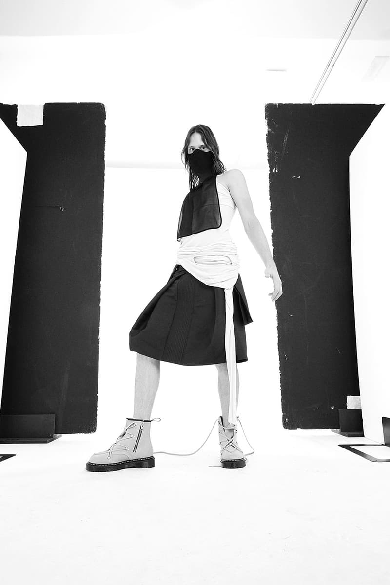 リックオウエンス x マーチン Rick Owens x Dr. Martens のコラボフットウェア第2弾がドロップ