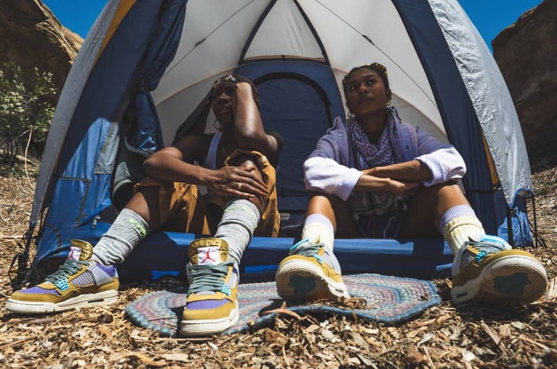 ユニオン x ジョーダンブランドによるコラボ エアジョーダン 4 “テント アンド トレイル”  コレクションが登場 union air jordan 4 tent and trail release info 