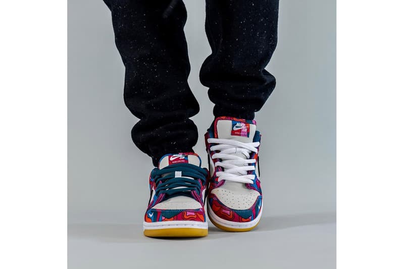 ナイキ SB からオランダ人アーティスト パラ とのコラボ ンク ロー が発売するとの噂 Upcoming Parra Nike SB Dunk Low Collab On-Foot Look dh7695-600 Release Info Date Buy Price