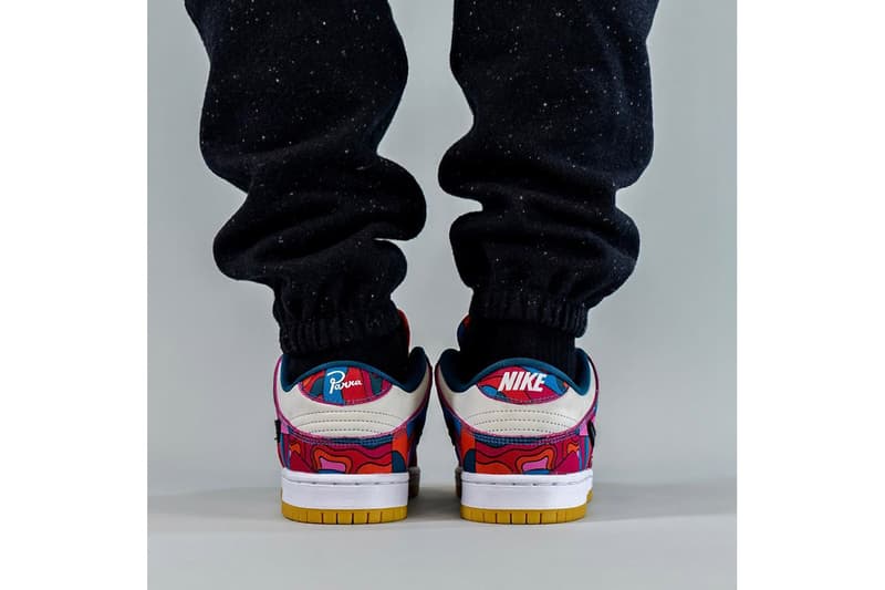 ナイキ SB からオランダ人アーティスト パラ とのコラボ ンク ロー が発売するとの噂 Upcoming Parra Nike SB Dunk Low Collab On-Foot Look dh7695-600 Release Info Date Buy Price