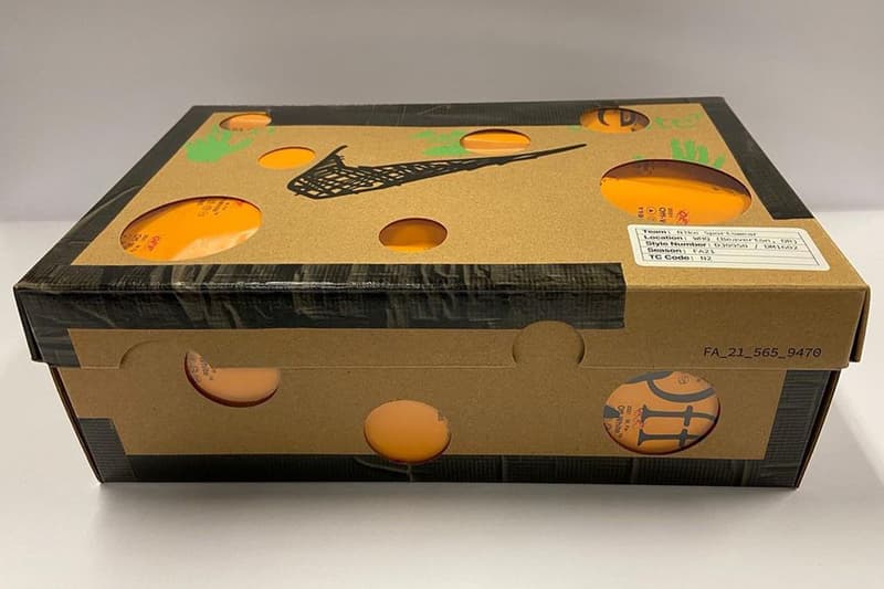ヴァージル・アブローがオフホワイトxナイキの最新コラボフットウェアのシューボックスのプロトタイプを披露 Virgil Abloh Off-White™ Nike Collection Dear Summer Name Shoebox Reveal Info Dunk Low Fifty