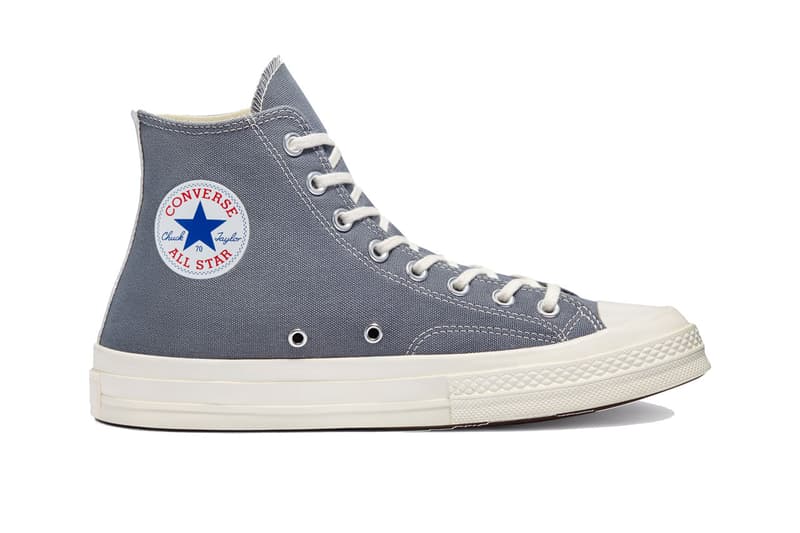 プレイ コムデギャルソン x コンバース によるコラボ チャック 70 に新色が登場 PLAY COMME Des GARÇONS and Converse Launch Chuck 70 in Two New Colorways cdg with the hearts sneakers