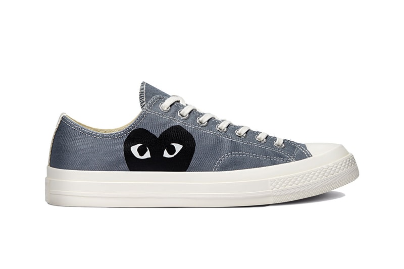 プレイ コムデギャルソン x コンバース によるコラボ チャック 70 に新色が登場 PLAY COMME Des GARÇONS  and Converse Launch Chuck 70 in Two New Colorways cdg with the hearts sneakers