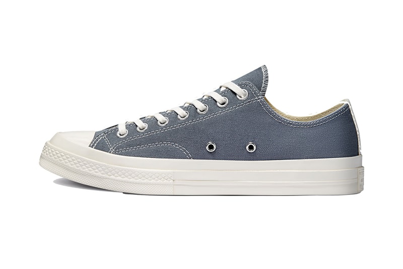 プレイ コムデギャルソン x コンバース によるコラボ チャック 70 に新色が登場 PLAY COMME Des GARÇONS  and Converse Launch Chuck 70 in Two New Colorways cdg with the hearts sneakers