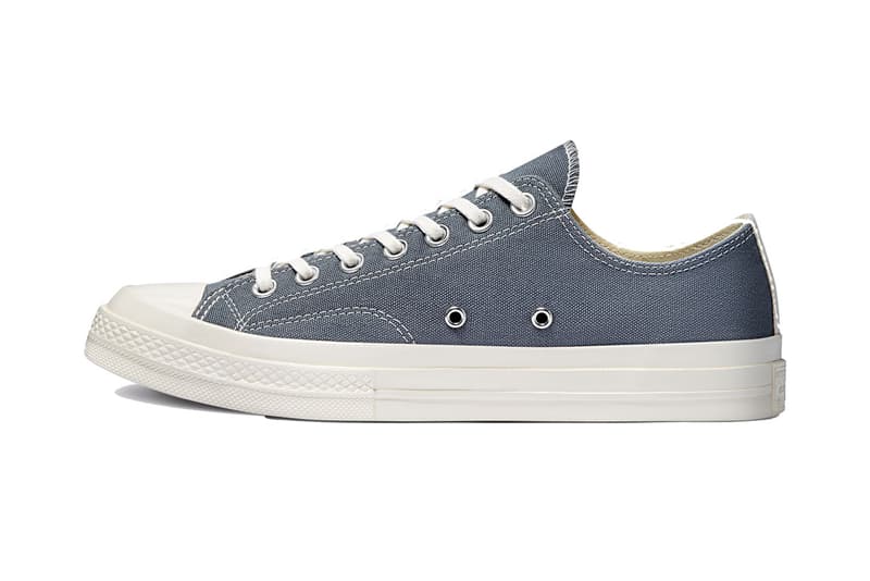 プレイ コムデギャルソン x コンバース によるコラボ チャック 70 に新色が登場 PLAY COMME Des GARÇONS and Converse Launch Chuck 70 in Two New Colorways cdg with the hearts sneakers