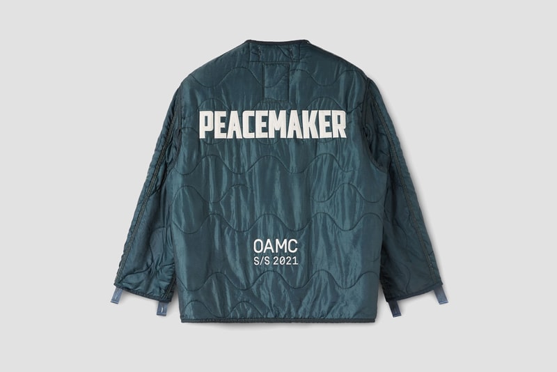 オーエーエムシーがヴィンテージのライナージャケットを加工した1点物のアイテムをリリース OAMC DOT Peacemaker Liner spring summer 2021 new release info