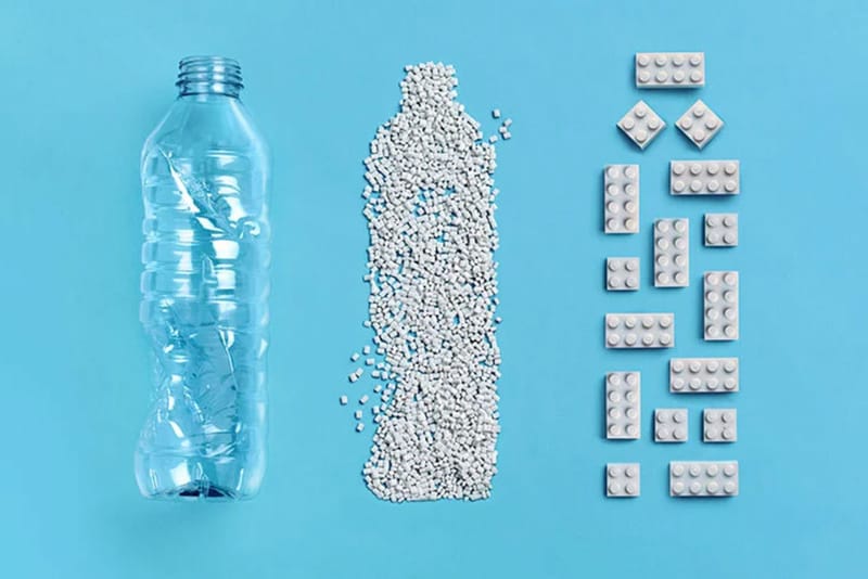 使用済みペットボトルを再利用した LEGO® ブロックの試作品が公開