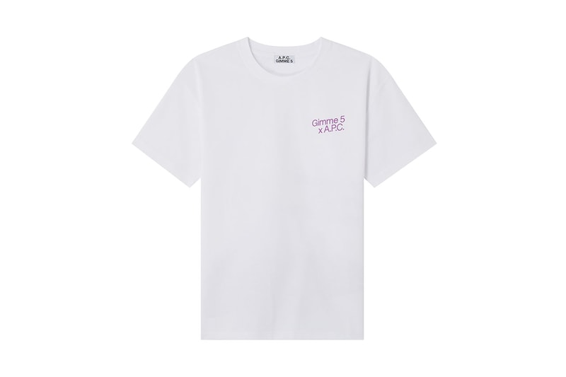 アー・ペー・セーがコラボ企画 “インタラクション” 第11弾に ギミーファイブを招聘 A.P.C. x GIMME FIVE INTERACTION #11 collab release info 