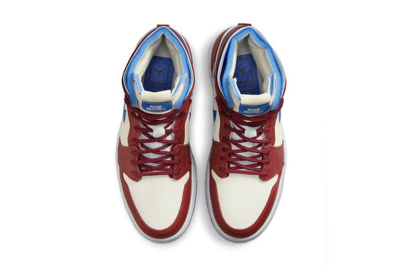 エアジョーダン 1 ハイズーム CMFT シリーズから2つの新色が登場 air michael jordan brand 1 high zoom cmft team red sail blue ct0979 104 and olive aura white grey heather khaki ct0979 102 official release date info photos price store list buying guide