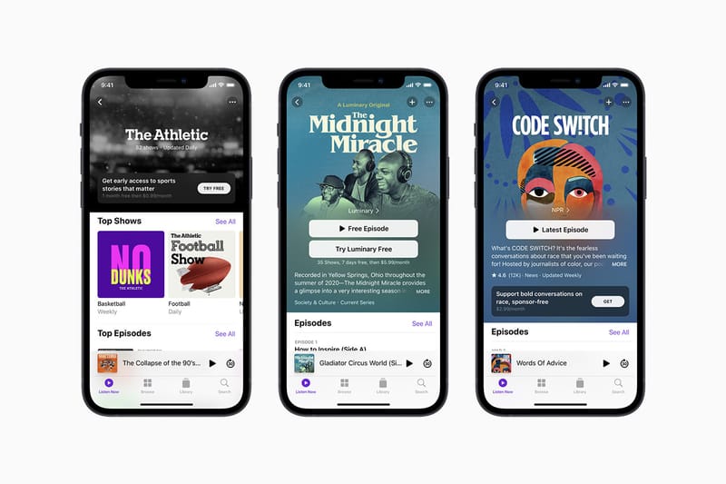 Apple が Apple Podcast のサブスクリプションサービスを開始