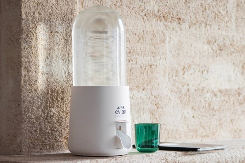 エビアンからヴァージル・アブローがデザインした家庭用ウォーターサーバー evian® (re)new が登場