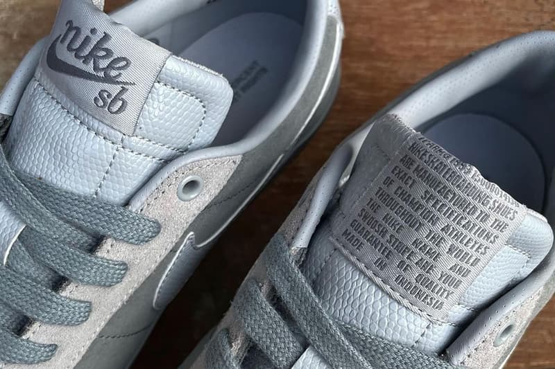 フォーティーパーセント アゲインスト ライツ x ナイキ SB によるコラボ ブレーザーローがリリースとの噂 FPAR® forty percent against rights nike blazer low grey release info store list buying guide photos price 