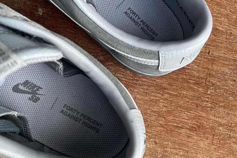 フォーティーパーセント アゲインスト ライツ x ナイキ SB によるコラボ ブレーザーローがリリースとの噂 FPAR® forty percent against rights nike blazer low grey release info store list buying guide photos price 