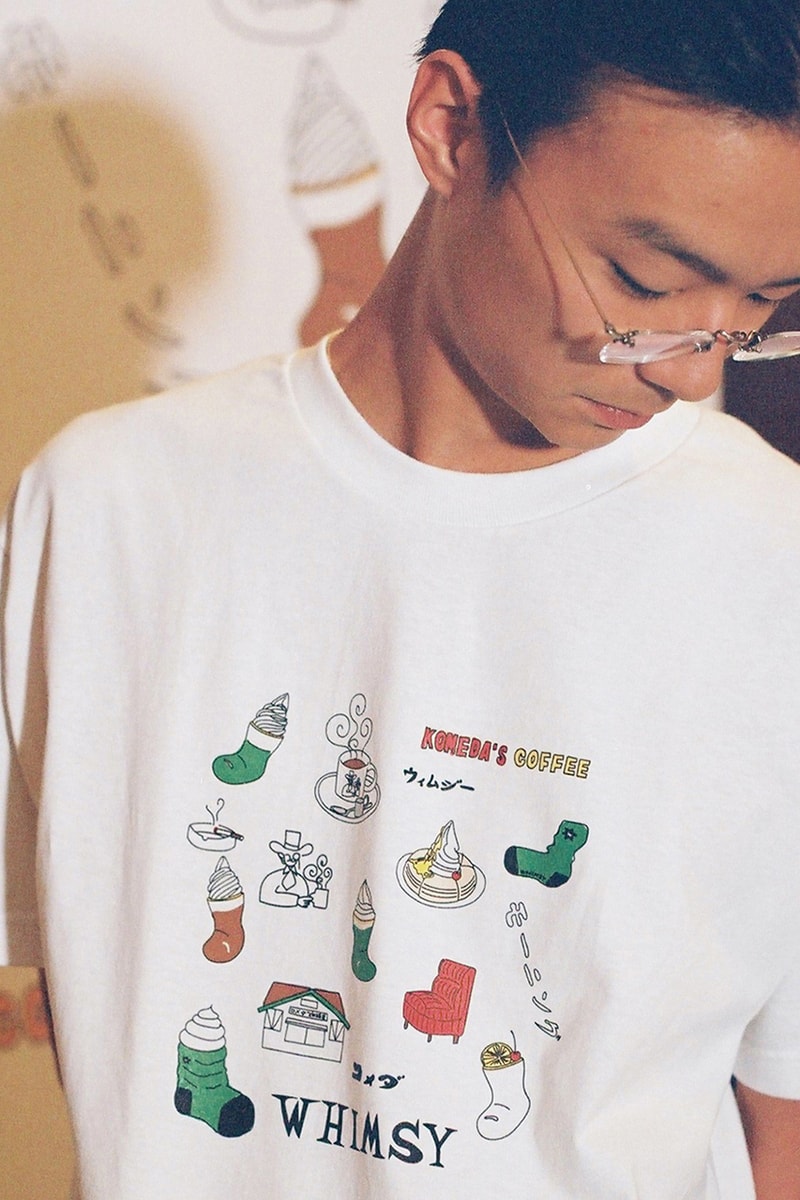 ウィムジーソックス ビームスT 珈琲所コメダ珈琲店 x WHIMSY SOCKS のポップアップストアが BEAMS T HARAJUKU で開催