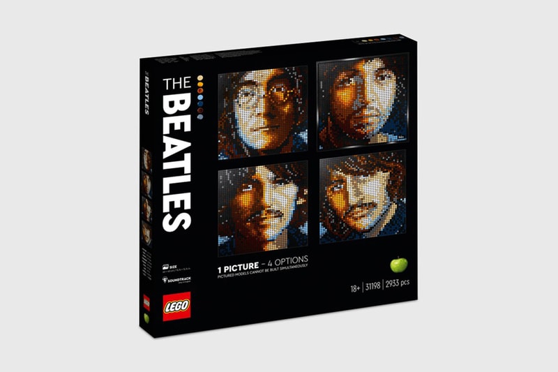 レゴからザ・ビートルズ の4人のポートレートを忠実に再現できるアートピースが登場 LEGO® Art The Beatles White Album Portrait piece HBX release info John Lennon Paul McCartney George Harrison Ringo Starr