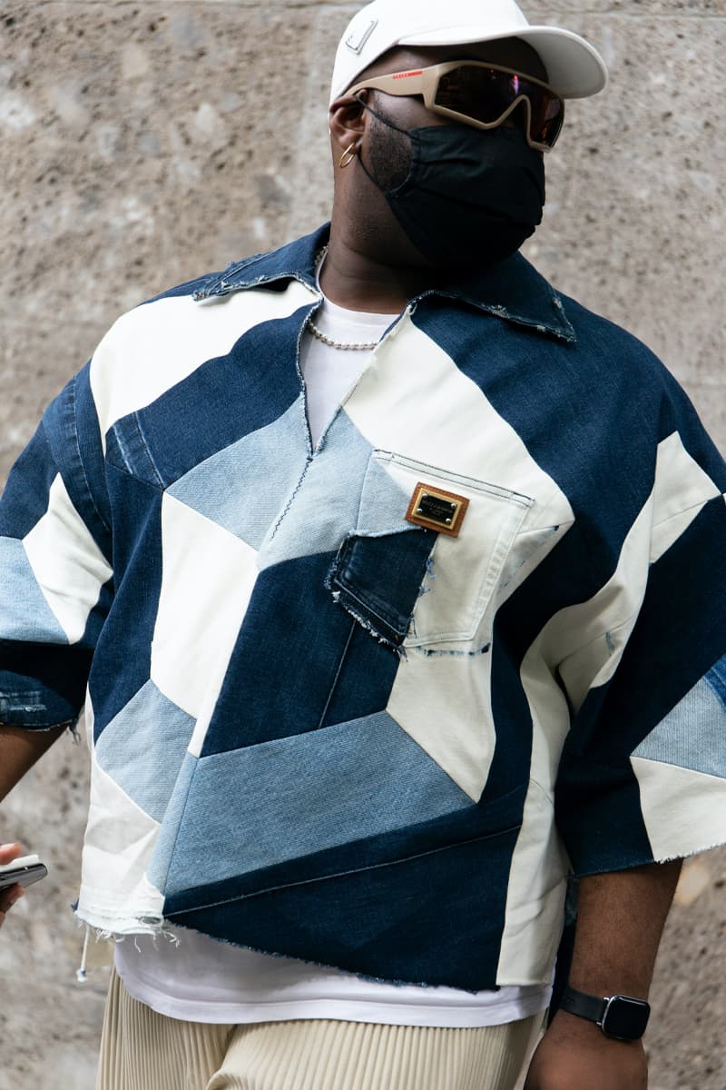 ストリートスタイル：22年春夏ミラノ・ファッションウィーク Milan Fashion Week SS22 Street Style Delivers Elegance in Bold Patterns and Casual Silhouettes MFW dolce & gabbana giorgio armani prada etro