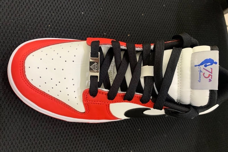 NBAの設立75周年を記念したナイキ ダンク ローが登場か nike sportswear dunk low nba 75th anniversary sail black chile red DD3363 100 official release date info photos price store list buying guide