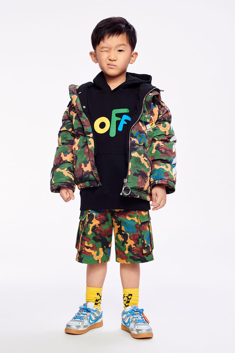 オフホワイト ヴァージル・アブロー off-white kidswear kids childrenswear fall winter 2021 release details virgil abloh buy cop purchase