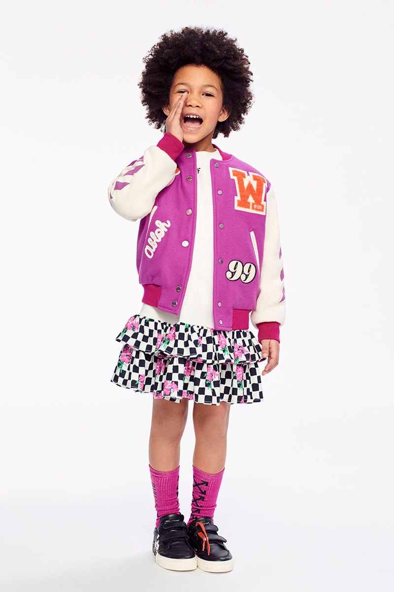 オフホワイト ヴァージル・アブロー off-white kidswear kids childrenswear fall winter 2021 release details virgil abloh buy cop purchase