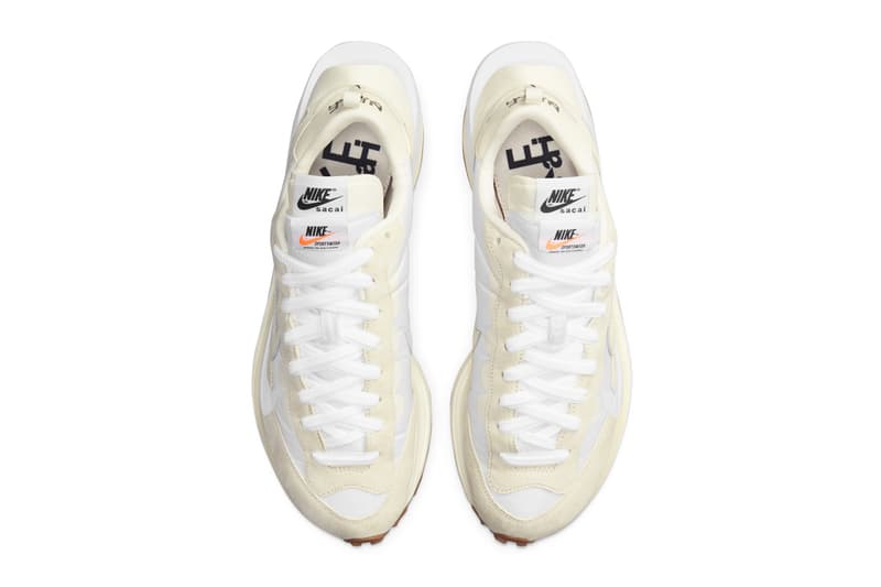 サカイ x ナイキ ヴェイパーワッフル の新色 “ホワイト/セイル” のオフィシャルイメージが到着 sacai Nike VaporWaffle White Sail Official Look Release Info DD1875-100 Buy Price Date 