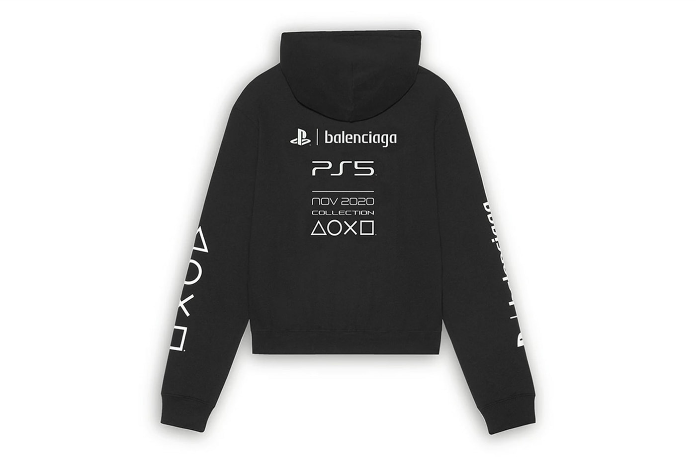 バレンシアガがプレイステーション5とのコラボピースを突如リリース プレステ Sony PlayStation 5 Balenciaga Capsule Release T shirt Hoodie Price 