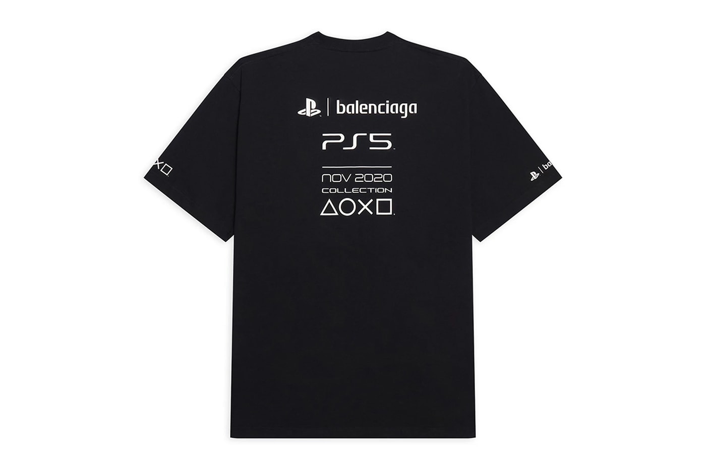 バレンシアガがプレイステーション5とのコラボピースを突如リリース プレステ Sony PlayStation 5 Balenciaga Capsule Release T shirt Hoodie Price 