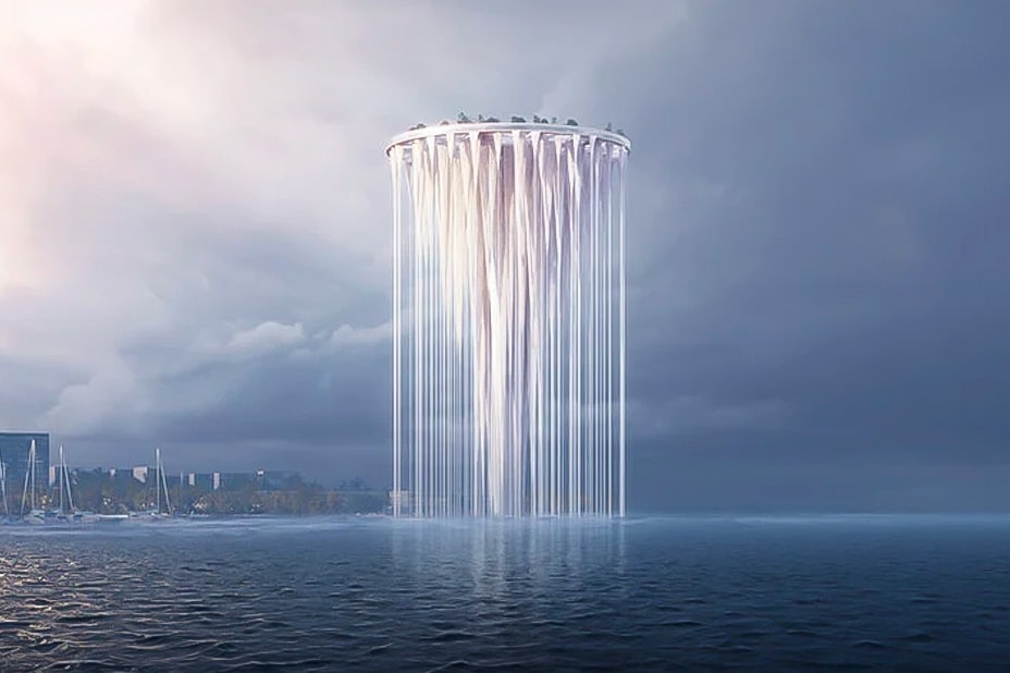 建築家・藤本壮介がデザインした中国・深圳の神々しいランドマークタワーをチェック Sou Fujimoto Ethereal Tower Shenzhen Qianhai Bay 99 Floating Islands 