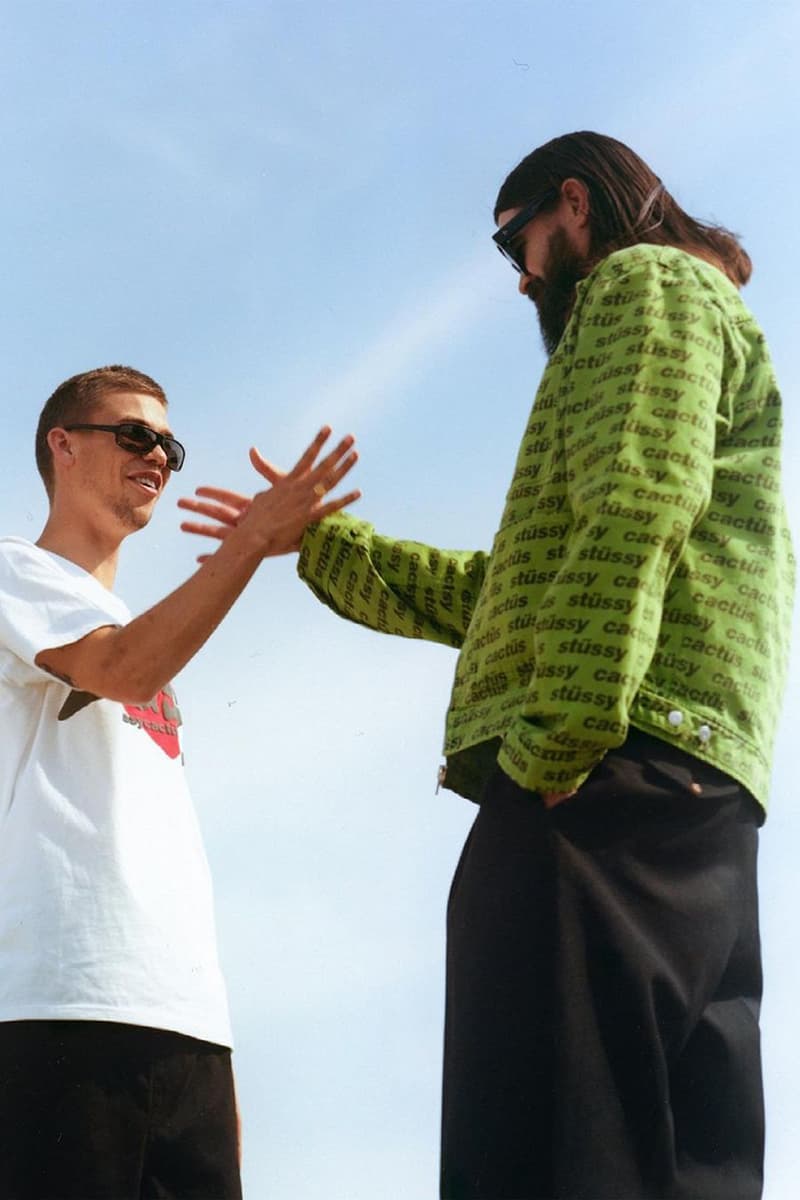 ステューシーxカクタス プラント フリー マーケットから2021年サマーコレクションが到着 stussy cactus plant flea market denim jacket green orange pants release info store list buying guide photos price dover street market chapter dsm 