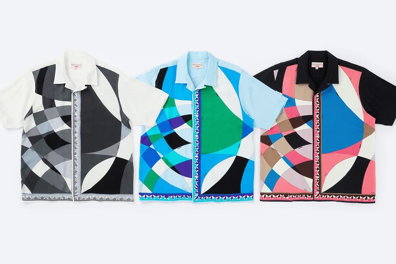 Supreme x Emilio Pucci シュプリームxエミリオプッチ S/S Shirt Blue 半袖シャツ レーヨン ブルー L 店舗受取可 シュプリームがエミリオ・プッチとのコラボレーションを発表