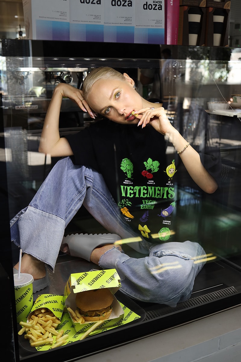 ヴェトモン vetements burger km20 2.0 Next Level Edition release information vegan vegetarian plant based packaging olga karput