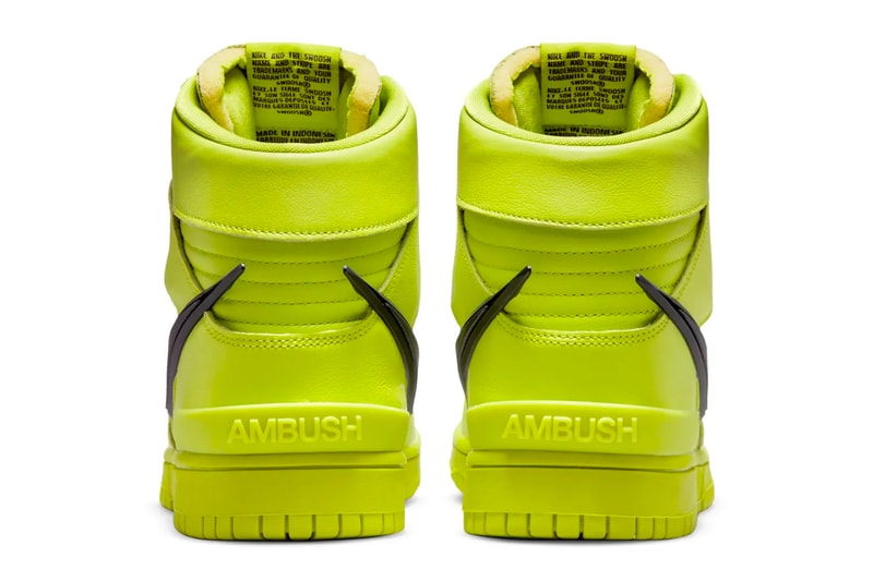 アンブッシュ® x ナイキ ダンク ハイの新色 “Flash Lime” が正式に登場 AMBUSH Nike Dunk High Flash Lime Official Look Release Info CU7544-300 Date Buy Price Yoon Ahn