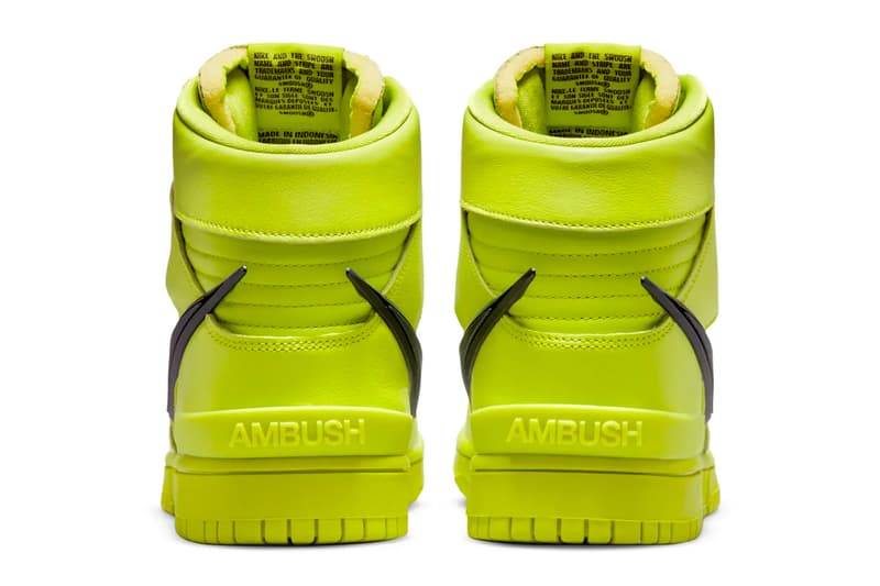 アンブッシュ® x ナイキ ダンク ハイの新色 “Flash Lime” が正式に登場 AMBUSH Nike Dunk High Flash Lime Official Look Release Info CU7544-300 Date Buy Price Yoon Ahn