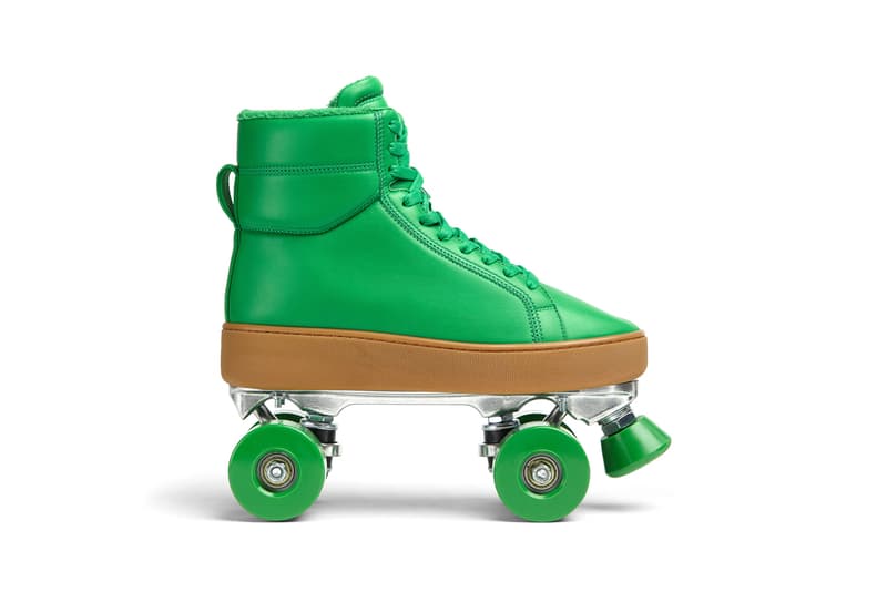 ボッテガ・ヴェネタから23万円超えのローラースケートが登場 Bottega Veneta Quilt Roller Skates Sea Salt Cobalt Blue Green Grass Lambskin Leather Terry Cotton Fluffy Lining Daniel Lee $2100 USD Collectors Item Rare Shoes Limited Edition Fall Winter 2021 FW21