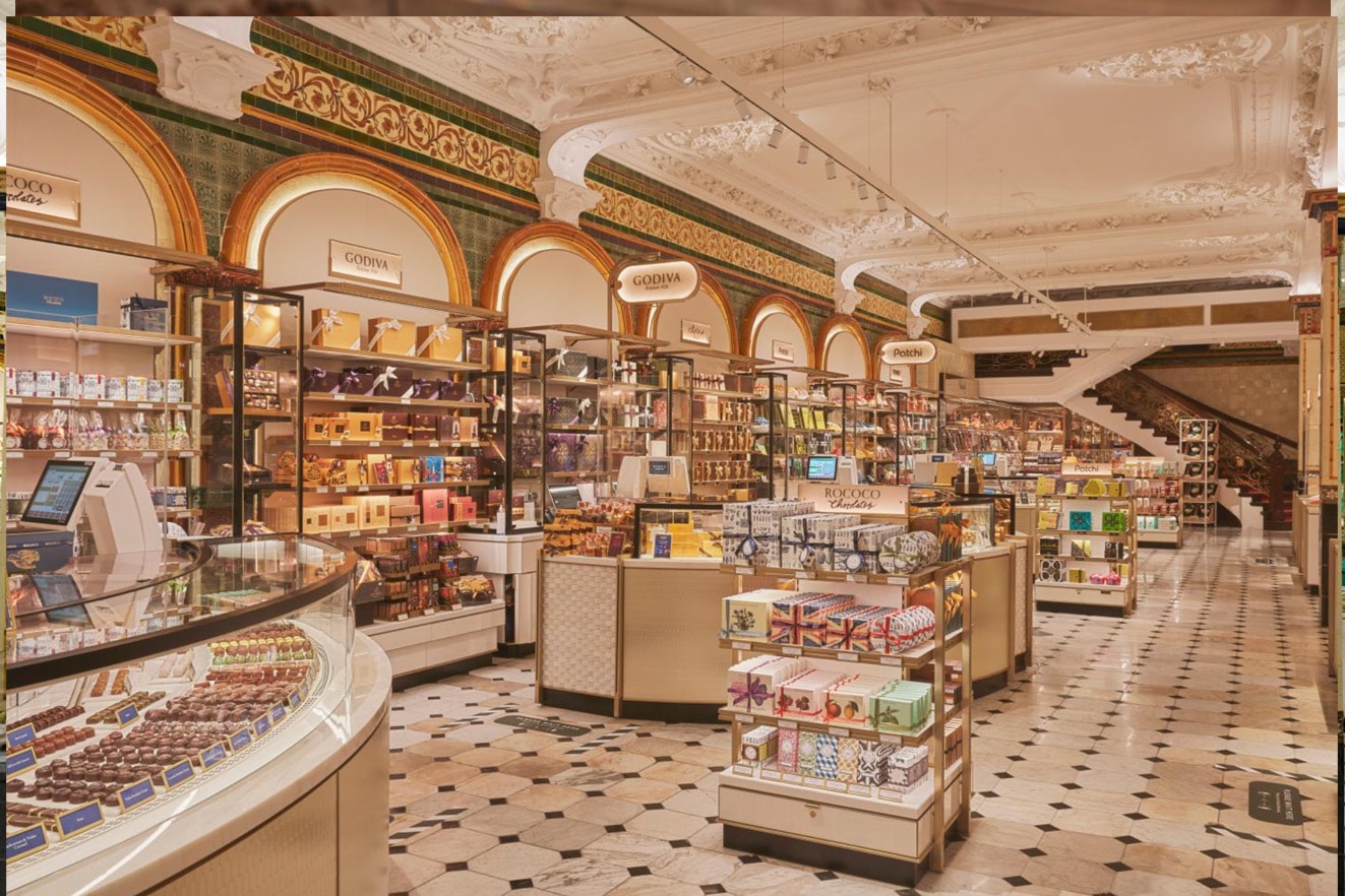 英国百貨店 ハロッズ がチョコレート専門エリアをリニューアルオープン Harrods Opened New Chocolate Hall 