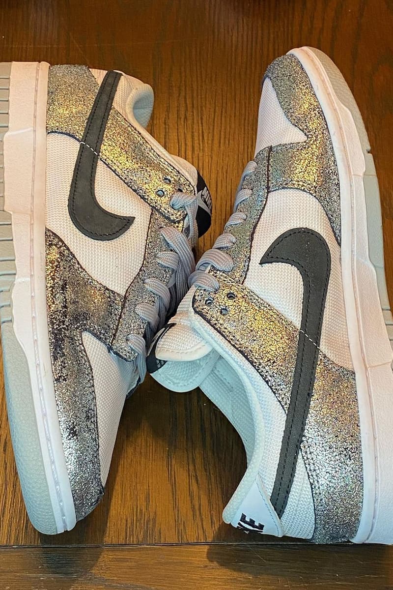 ナイキから煌びやかな新作ダンク ロー“シマー”が登場か First Look Nike Dunk Low Shimmer Leaked Unreleased Teddys SoleHouse LL Shoe Sneaker Release Drop