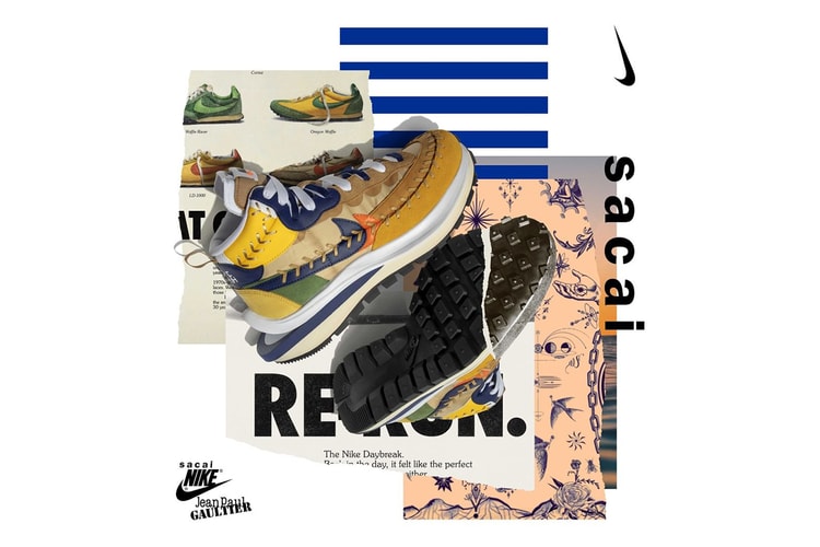 sacai x Jean Paul Gaultier x Nike によるトリプルコラボ Vaporwaffle が発売