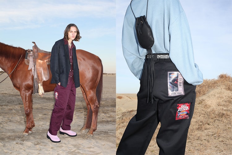 JieDa x Dickies から90年代のラベルを転写プリントしたコラボパンツ2型が登場