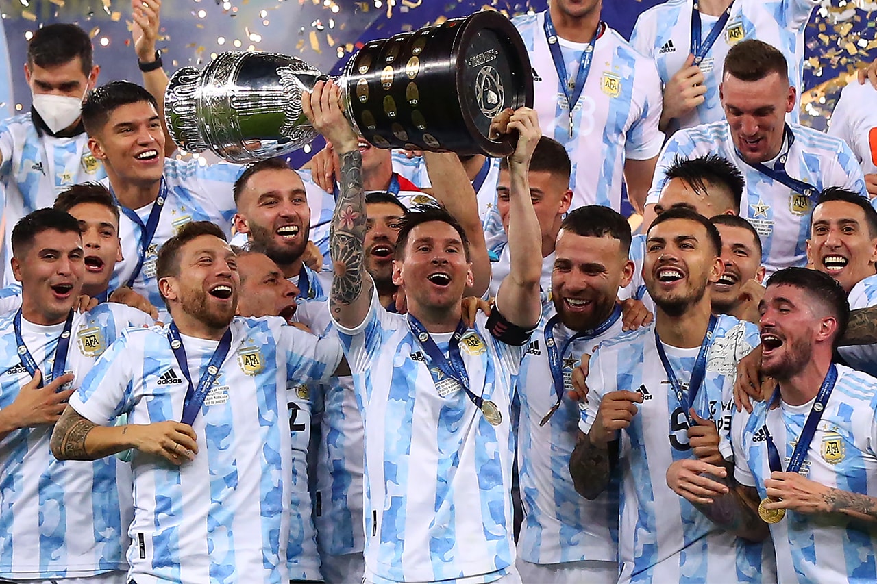 メッシがアルゼンチン代表17年目にして悲願の初戴冠を果たす Lionel Messi first international title with Argentina