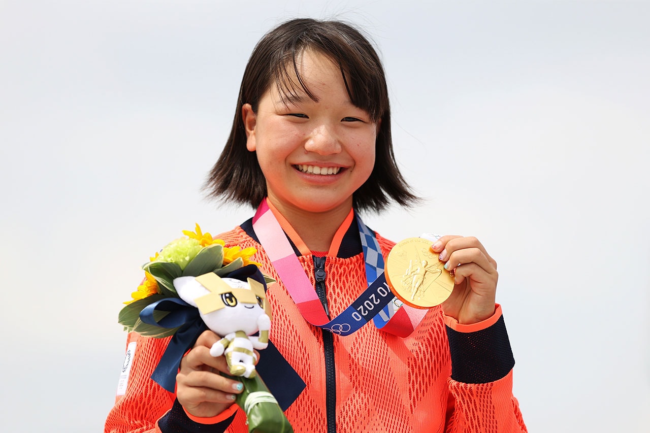 13歳の西矢椛がスケートボード女子ストリートで金メダルを獲得 momiji nishiya