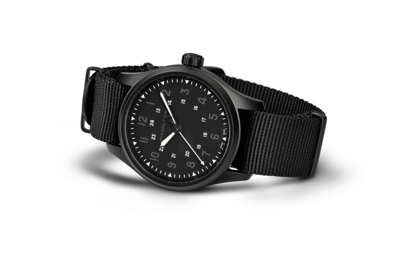 N.ハリウッドがハミルトンと2度目となるコラボウォッチを限定発売 n hoolywood hamilton black khaki field timepiece watch limited edition 300 collaboration military
