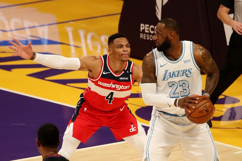 NBA レイカーズとウィザーズがラッセル・ウェストブルックのトレードに合意 Russell Westbrook（ラッセル・ウェストブルック） LeBron James（レブロン・ジェームズ）