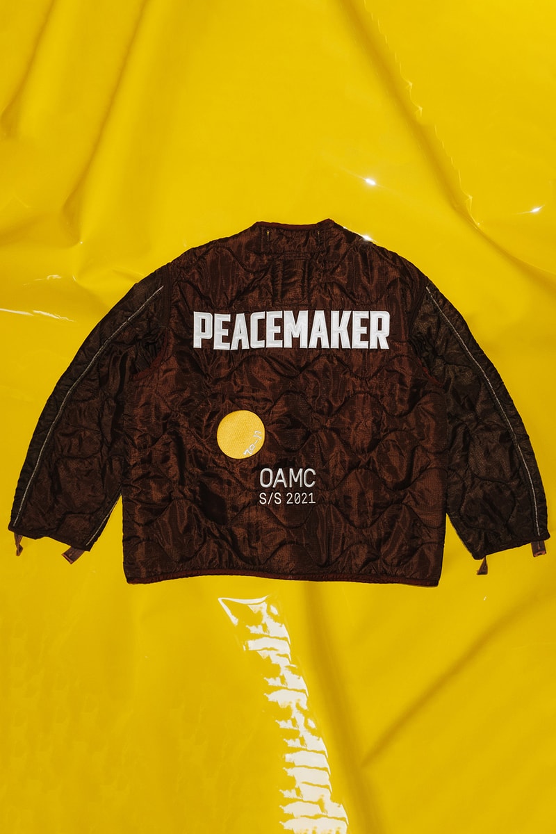 OAMCから知る人ぞ知るピースメーカージャケットの新作2色がリリース OAMC Peacemaker Liner "DOT" Jacket Drop 2 Spring/Summer 2021 SS22 John Baldessari M-65 Outerwear Luke Meier Release Information