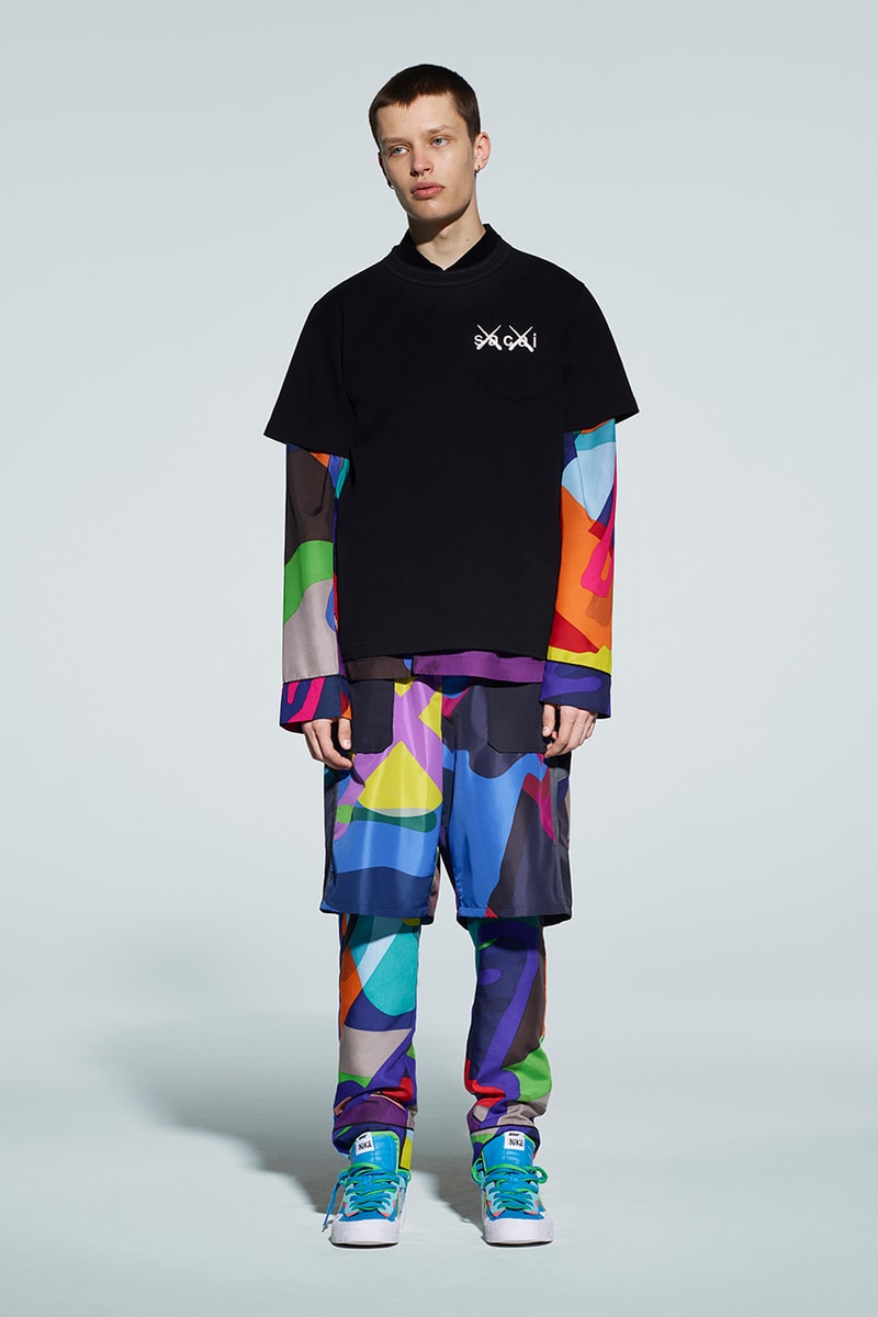 サカイがカウズとのコラボコレクションをリリース kaws sacai wearable art release information chitose abe details nike blazer stockists pop-up