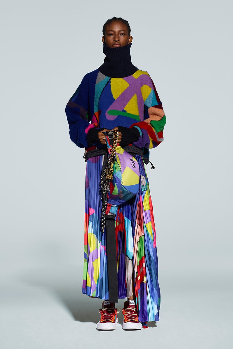 サカイがカウズとのコラボコレクションをリリース kaws sacai wearable art release information chitose abe details nike blazer stockists pop-up