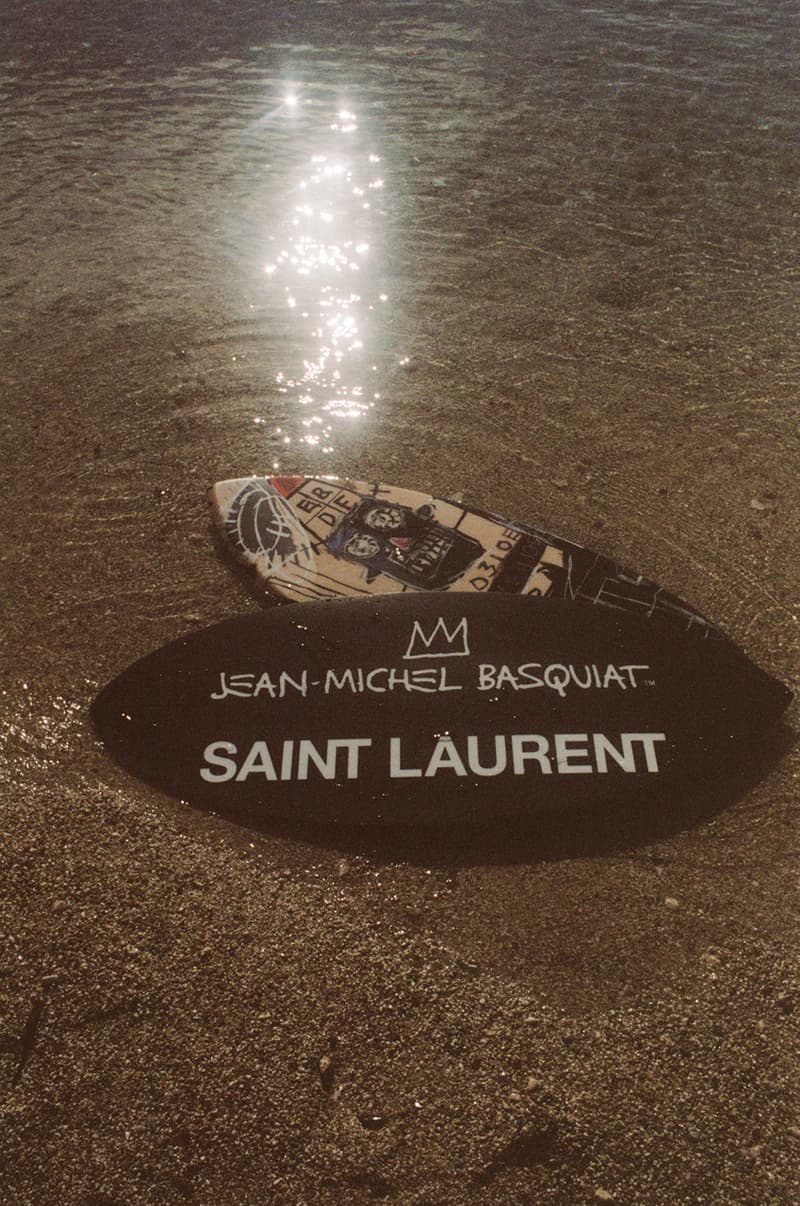 サンローラン リヴ・ドロワット がジャン＝ミシェル・バスキアをフィーチャーしたカプセルコレクションを発表 Saint Laurent Rive Droite Jean-Michel Basquiat Capsule Collection Anthony Vaccarello Summer Capsule Artist New York AIDS Jacket Exhibition